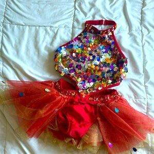 Glamour Costumes XLC Red sequins and gems